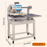 Auto Heat Press Machine, 110V 2000W Commercial Heat Transfer Machine