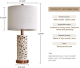OYEARS 3-Way Dimmable 22'' USB A+C Touch Control Table Lamp with Nightlight for Living Room Bedroom Farmhouse Bedside Nightstand Lamps (Brown Bulb Included