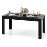 Giantex Dining Table for 6, Rectangular Kitchen Table with 330Lbs Capacity, Stable Structure