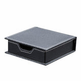 KINGFOM 5PCS Desk Organizer and Accessories Set, Pu Leather Office Supplies with Multifunction Desktop Organizer Storage Box, Tissue Holder, Mouse Pad, Note Paper Holder, Pencil Holder for Desk Black