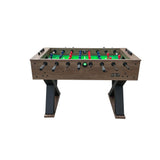 KICK Dominator 55" Foosball Table (Brown) – Professional Full-Size Indoor Game Table