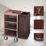 Hotel Cleaning Cart with Sto Bag & Wheels Commercial Utili Trolley for Housekeeping Hospitali Service Room Cleaning Soluts & Efficient