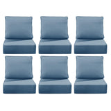 LOOFRA 6" Thick Outdoor Chair Cushions, 24" x24" Patio Furniture Cushions