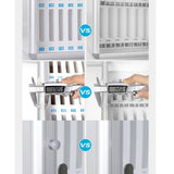 Transparent Locking Numbered Phone Storage Cabinet - Secure Safe Deposit Box for Schools, Factories & Exams - Reliable Protection Locker for Mobile Devices