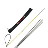 Scuba Choice 5' Travel Spearfishing Two-Piece Fiber Glass Pole Spear 3 Prong Barb Paralyzer and Bag Scuba Choice