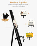 53.9" Black Easel Stand for Sign, Display Easel for Wedding Sign, Painting