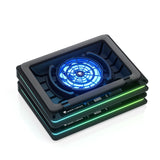 D16 15.6"-19" Gaming Laptop Cooling Pad, USB-A, RGB, Black - 2 Packs
