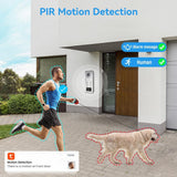 Multi-Unit Home Apartment Visual Intercom Doorbell System,7 Inch Monitor Wired Video Doorbell Door Phone Kits,IR Camera,Motion Detection, Swipe Card, Monitor, Tuya APP (1 doorbell +4 Monitor)