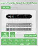1500 Sq.ft Dehumidifier for Basement, Trazico 21 Pint Quiet Dehumidifiers for Home with Drain Hose, Smart Humidity Control, 3 Modes, 24H Timer, Auto Defrost, for Large Room, Bedroom, and Bathroom