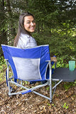 GCI Outdoor Slim-Fold Event Outdoor Folding Chair Camping Chair With Side Table