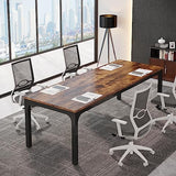 6.5FT Conference Table, 78.7-Inch Rectangle Meeting Seminar Table, Large Business Table for 6-8 People (Only Table)