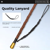 Carbon Fiber Fishing Gaff Saltwater Fish Gaff with S316 Stainless Steel Fishing Hook (Brown Gaff - 4'8'' - 4'' Hook) TRHUNTER