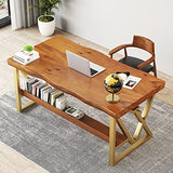 IKVODEOS Computer Desk Home Office Solid Wood Computer Desk