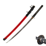 Hand Forged 1045 Katana, Heat-Tempered Full Tang Japanese Samurai Sword