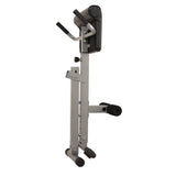 Sunny Health & Fitness 45-Degree Hyperextension Roman Chair with Adjustable Height and Back, Glute, Hamstring, and Ab Workouts Foldable Sit Up Gym Bench for Home, Gray - SF-BH6629 Sunny Health & Fitness