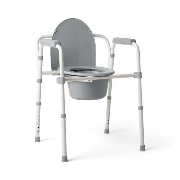 Chair for Toilet is Height Adjustable, Can be Used as Raised Medline