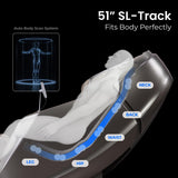 AmaMedic 2026 Revive | 4D Massage | Full Body Massage Chair | Health Fingerprint Sensor| AI Health Detection| 40 Cell Full Body Air Massage | Black (Black)