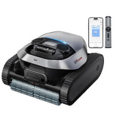 DREAME Z1 Pro Cordless Robotic Pool Cleaner, LiFi Remote Control, 8000 GPH Suction, Waterline Horizontal Cleaning, Auto-Retrieval, Automatic Pool Vacuum for Above & In-Ground Pools, Haze Silver