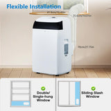 14000 BTU Portable Air Conditioners with Remote Control, 3-in-1 Free Standing Cooling AC Unit with Fan & Dehumidifier, Cools Room up to 750 sq.ft,Sleep Mode,3 Speed,Auto Swing,24H Timer