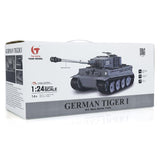 TOUCAN RC HOBBY 1/24 RC Battle Tank Tiger I Remote Control Military Tanks Infrared Combat Adult Toys for Adult Mini RC Tiger I