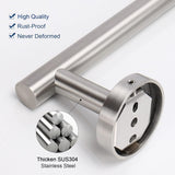 Bathroom Hardware Set- Premium 304 Stainless Steel Toilet Roll Holder and Towel Rack NearMoon