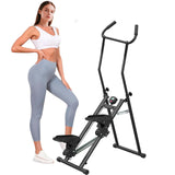 Stair Stepper for Home,Stair Climber Foldable,Large Pedal Vertical Climber Machine for Full-Body Workout,Steppers for Exercise at Home with 300LBS Loading Capacity (Black-MK)