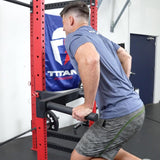 Titan Fitness T-3 Series Y-Dip Bar, Rack Mounted Dip Attachment, 500 LB Capacity, Fits 2 x 3 Tubular Steel Titan Fitness