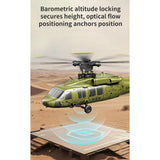 RC Helicopter, UH-60 2.4G 5CH Flybarless Brushless Scale RC Aircraft with Altitude Hold, Optical Flow Positioning & One-Key Inverted Flight for Indoor and Outdoor Play, Gift for Adult (RTF)