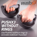PushX3, Workout Equipment, Fitness Equipment, Pushup Handles, Push Up Bars, Exercise Equipment, Work From Home Fitness, Abs Workout Equipment, Gym Accessories, Home Gym, Grip Strength Trainer PushX3
