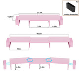 AUPSEN Dual Monitor Stand Riser with 2 Pen Holders, Desk Organizer, Pink
