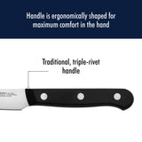 HENCKELS Solution Razor-Sharp 7-pc Knife Set, Chef Knife, Bread Knife,German Engineered Informed by 100+ Years of Mastery, Brown