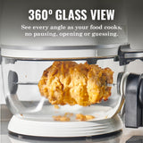 Non Toxic Air Fryer™ Pro | 9-in-1 Glass Air Fryer | Self-Cleaning | 5 Quart | Rotisserie and Tumbler | 400F Vortex For Even Cooking, BPA-Free Teflon Free, Recrisp, Roast, Bake, Black