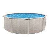 Aquarian Phoenix Round Above Ground Swimming Pool Kit, 18' x 52" - Includes Ladder, Sand Filter Pump, Thru-Wall Skimmer, Liner & Leaf Net, Steel Frame w/Galvanized Walls, Outdoor or Backyard Setup