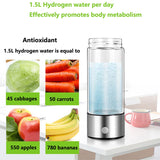 Hydrogen Water Bottle, Hydrogen Water Generator Gifts for Mom, Portable Hydrogen Water Ionizer Machine WUGOSU