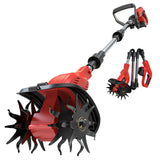 Cordless Tiller Cultivator Compatible with Milwaukee 18V Battery, Ecarke 450RPM Brushless Garden Rototiller,48 Steel Tines, 9"W×6.3"D,Foldable Soil Tilling Tool for Garden Lawn Landscaping (Tool Only)