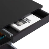 Mobile Computer Desks with Keyboard Tray, Printer Shelf and Monitor Stand Small Space Home Office Furniture