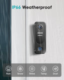 ZUMIMALL 2K Wireless Doorbell Camera No Subscription, Battery Powered