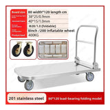 Hand Truck， Heavy Duty Foldable Push Cart Dolly for Warehouse, Luggage