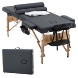 BestMassage Table Massage Bed Spa Bed 73 Inch Heigh Adjustable 2 Folding Portable Massage Table W/ Carry Case Salon Bed
