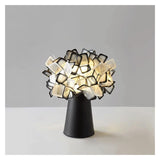 JUAKSQZYI Table lamp Rechargeable Touch Desk Lamp Flower