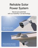eufy Security eufyCam S3 Pro 4-Cam Kit + Video Doorbell E340, Solar Camera Outdoor Wireless, MaxColor Night Vision, 4K Security Camera with Solar Panel, Dual Cameras with Delivery Guard