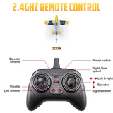 HAWK'S WORK 3 Channel RC Plane BF-109, Remote Control Airplane Ready to Fly, 2.4GHz 6-axis Gyro Stabilizer, Easy to Fly for Kids & Beginners