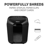 LX41-DB 8-Sheet Micro-Cut Paper Shredder for Home Office Fellowes
