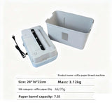 Paper Shredder, 7.5L Large Capacity with Viewing Window, Auto Start/Stop Function, Ideal for Shredding A4 Paper, Perfect for Gift Wrapping and Packing Material