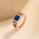 Oseew 2027 Men Class Ring High School Graduation (Rose Gold)