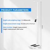 JJFFTAO,Professional Digital Physicians Scale，Ultrasonic Height and Weight Scale，Multifunctional Medical Measuring Scale for Weight and Height Measurement,Weight Capacity 440 lbs / 35.4”-78.7”