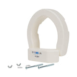 VMS Deluxe Bolt-On Hinged Raised Toilet Seat - Available in Elongated & Standard Styles, 300 lbs Weight Capacity (Standard)