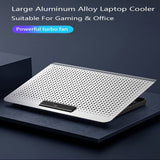 UMKLSW Gaming Laptop Cooler Silent Fan Metal Cooling Pads Port Portable Adjustable Notebook Stand for 12-16 Inch