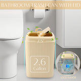 WSBArt 17PCS Bathroom Accessory Set Bathroom Set Beige Bathroom Accessories,Toilet Brush, Trash Can, Qtip Holder Dispenser& 3PCS Soap Dispenser