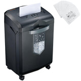 14-Sheet Microcut Paper Shredder and 24-Pack Shredder Lubricant Sheets bonsaii